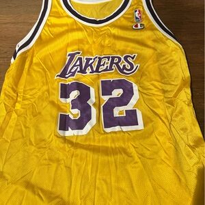 Vintage Magic Johnson Champion Lakers Jersey XL 18-20